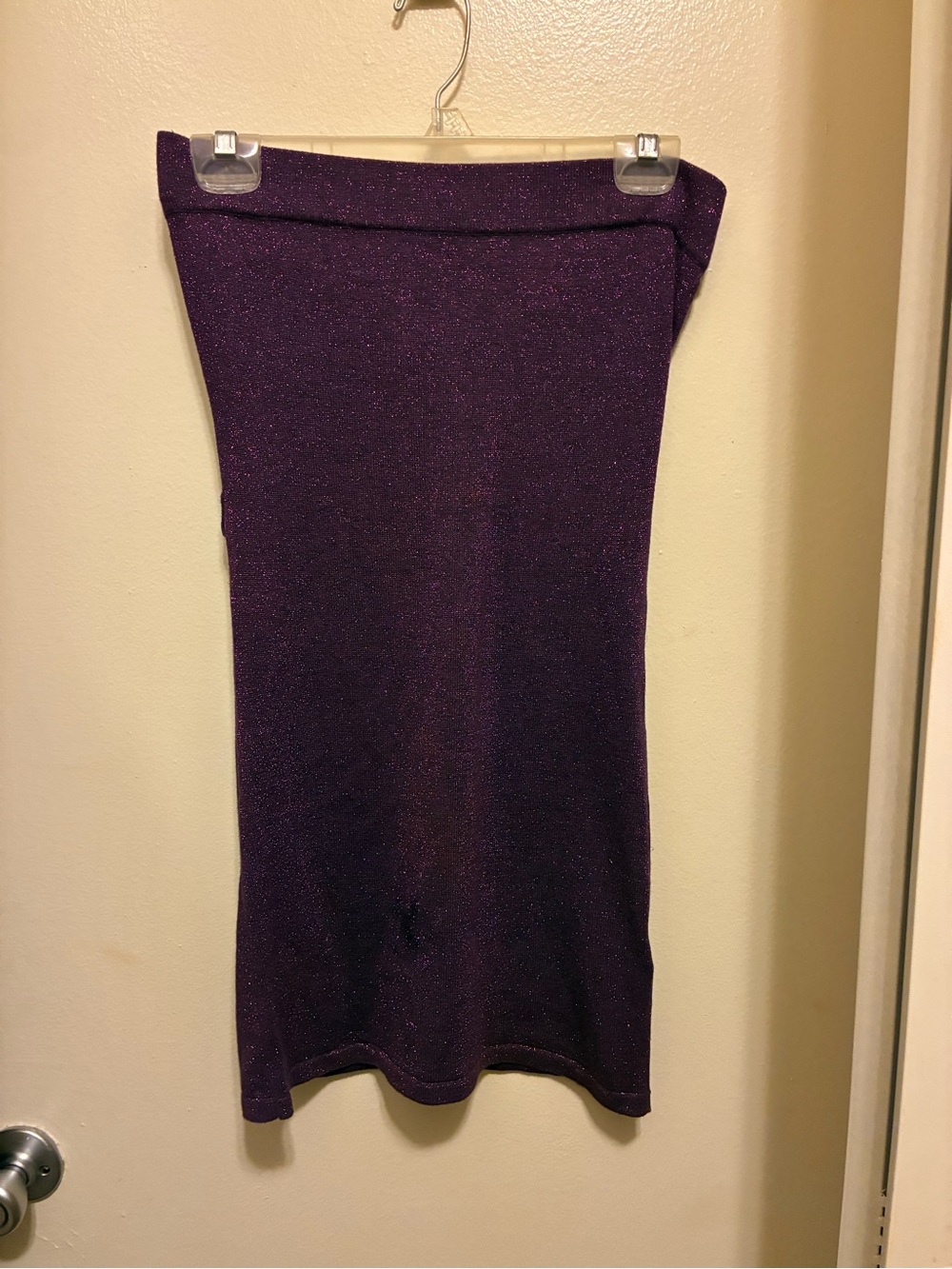 Purple Sparkle Tube Skirt